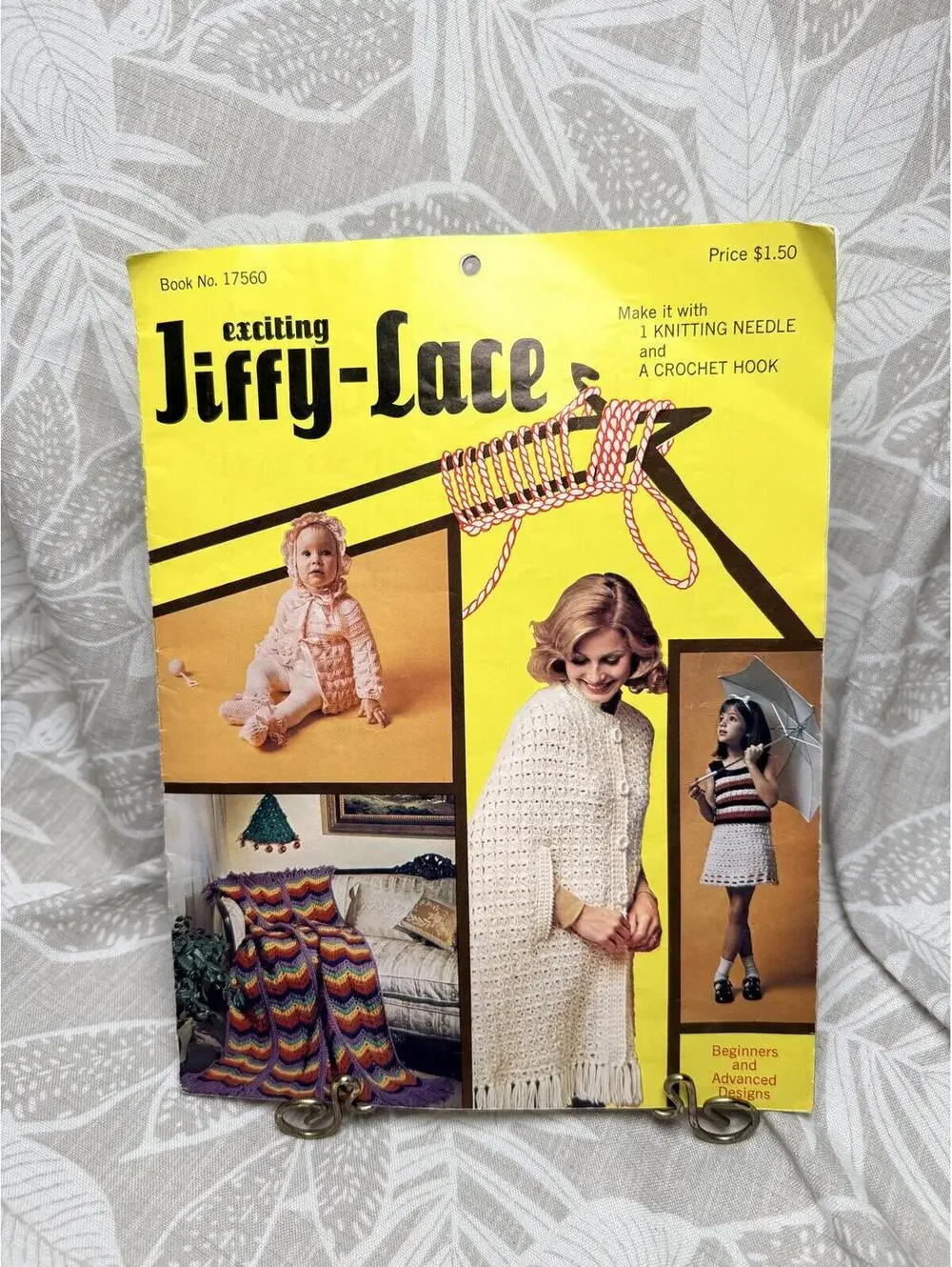 1970s Exciting Jiffy-Lace Pattern Book No. 17560 Crochet & Knitting